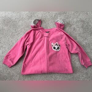 ⭐️ 5/$25 ⭐️ Joe Boxer Pink Fleece One Piece Pajama Bodysuit 24M